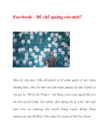 Facebook – Đế chế quảng cáo mới?