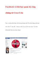 Facebook và bài học quan hệ công chúng từ Coca-Cola