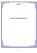 Giáo trình môn Quản trị kinh doanh quốc tế