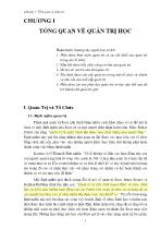 Giáo trình Quản trị học