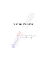 Giáo trình Quản trịt ài chính