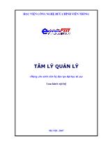 Giáo trình Tâm lý quản lý