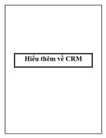 Hiểu thêm về CRM