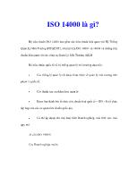 ISO 14000 là gì?