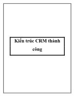 Kiến trúc CRM thành công