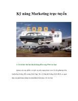 Kỹ năng Marketing trực tuyến