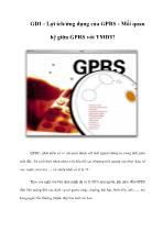 Lợi ích/ứng dụng của GPRS - Mối quan hệ giữa GPRS với thương mại điện tử