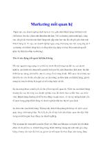 Marketing mối quan hệ