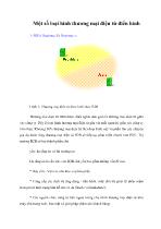 Một số loại hình thương mại điện tử điển hình