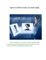 Nguyên tắc thiết kế website cho doanh nghiệp