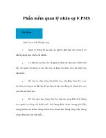 Phần mềm quản lý nhân sự F.PMS