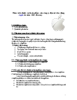 Phân tích chính sách sản phẩm của công ty điện tử tiêu dùng Apple từ năm 2001 đến nay