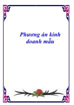 Phương án kinh doanh mẫu