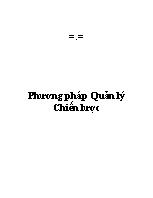 Phương pháp Quản lý Chiến lược