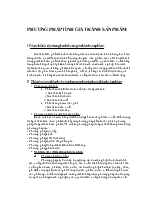 Phương pháp tính giá thành sản phẩm