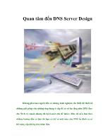 Quan tâm đến DNS Server Design