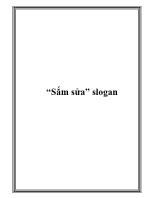 “Sắm sửa” slogan