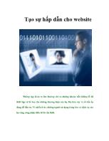 Tạo sự hấp dẫn cho website