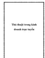 Thủ thuật trong kinh doanh trực tuyến