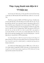 Thực trạng thanh toán điện tử ở Việt Nam hiện nay
