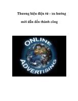 Thương hiệu điện tử- Xu hướng mới dẫn đến thành công