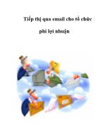 Tiếp thị qua email cho tổ chức phi lợi nhuận