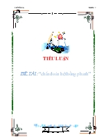 Tiểu luận Chẩn đoán hệ thống phanh