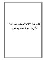 Vai trò của CNTT đối với quảng cáo trực tuyến