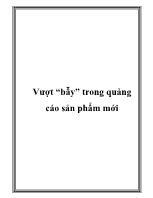 Vượt bẫy trong quảng cáo sản phẩm mới