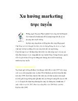 Xu hướng marketing trực tuyến