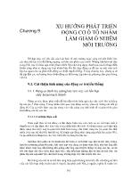 Xu hướng phát triển động cơ ô tô nhằm làm giảm ô nhiễm môi trường