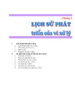 Bài giảng Lịch sử phát triển của vi xử lý