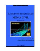 Bài giảng phân tích kết cấu bằng Midas Civil