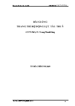 Bài giảng trang trí hệ động lực tàu thuỷ