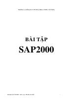 Bài tập SAP2000