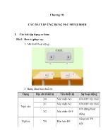 Các bài tập ứng dụng PLC mitsubishi