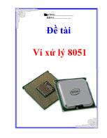 Đề tài Vi xử lý 8051