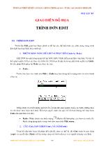 Giao diện đồ họa trình đơn Edit
