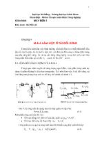 Giáo trình Máy điện - Máy biến áp làm việc ở tải đối xứng