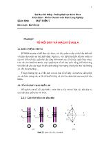 Giáo trình Máy điện - Tổ nối dây và mạch từ máy biến áp