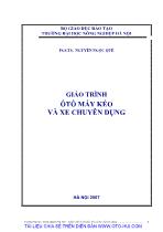 Giáo trình ôtô máy kéo và xe chuyên dụng