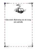 Giáo trình Reforming xúc tác trong sản xuất dầu
