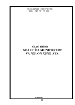 Giáo trình Sửa chữa monitor CRT và nguồn xung ATX