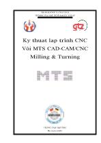 Kỹ thuật lập trình CNC Với MTS CAD-CAM/CNC Milling & Turning