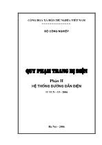 Quy phạm trạng bị điện - Hệ thống đường dẫn điện