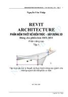 Revit architecture Phần mềm thiết kế kiến trúc – xây dựng 3D dùng cho phiên bản 2011-2012