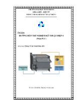 Tài liệu hướng dẫn thí nghiệm kỹ thuật điện I (phần PLC)