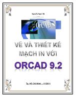 Tài liệu Vẽ và thiết kế mạch in với Orcad 9.2