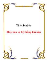 Thiết bị điện: Máy nén và hệ thống khí nén