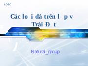 Tiểu luận Các loại đá trên lớp vỏ trái đất